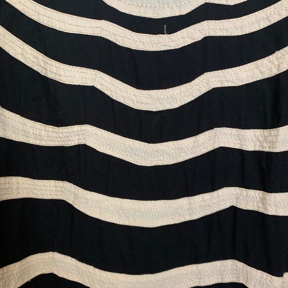 Matty M Women's Black and White Scalloped Dress Size Large - Picture 2 of 7